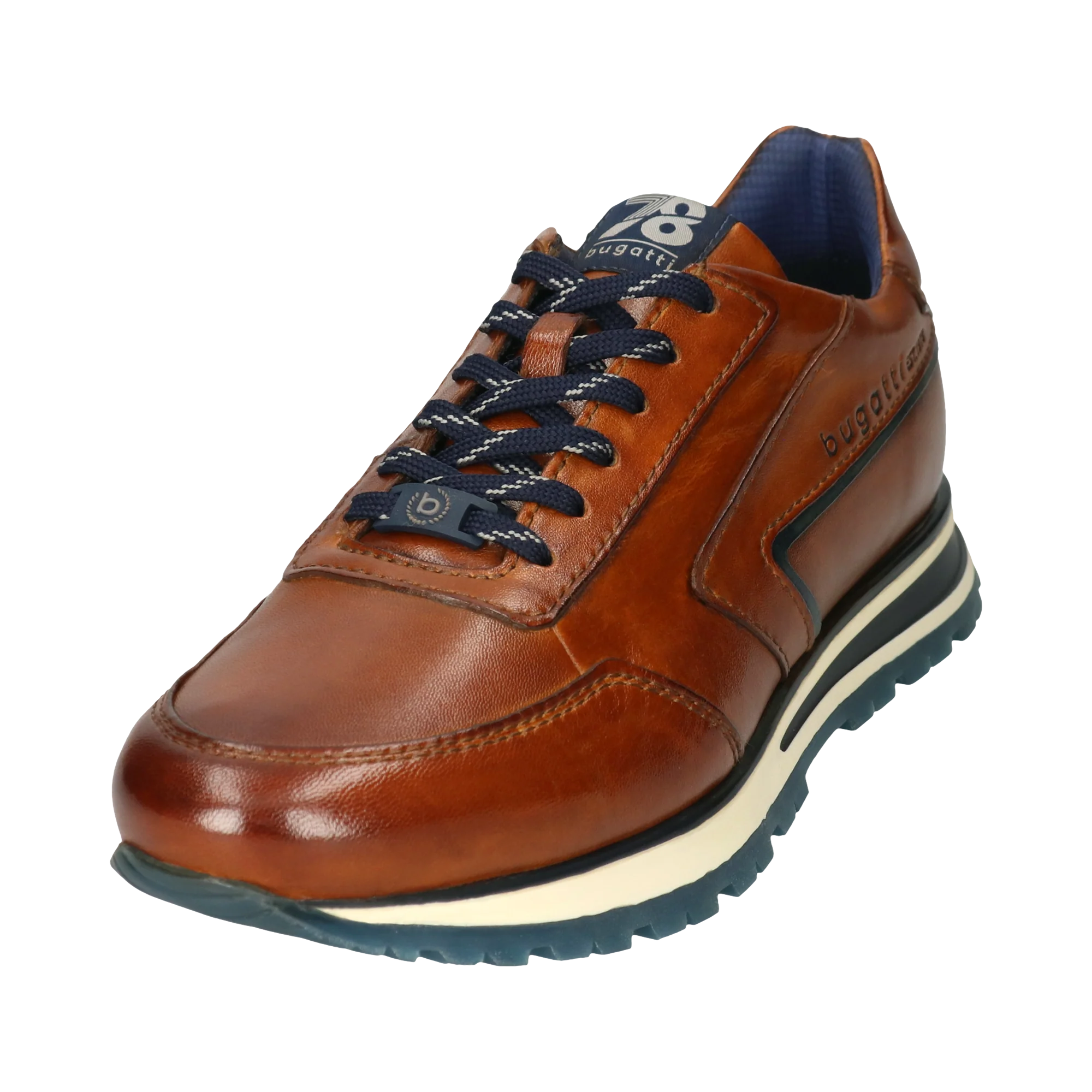 Leder Sneaker cognac – Image 2