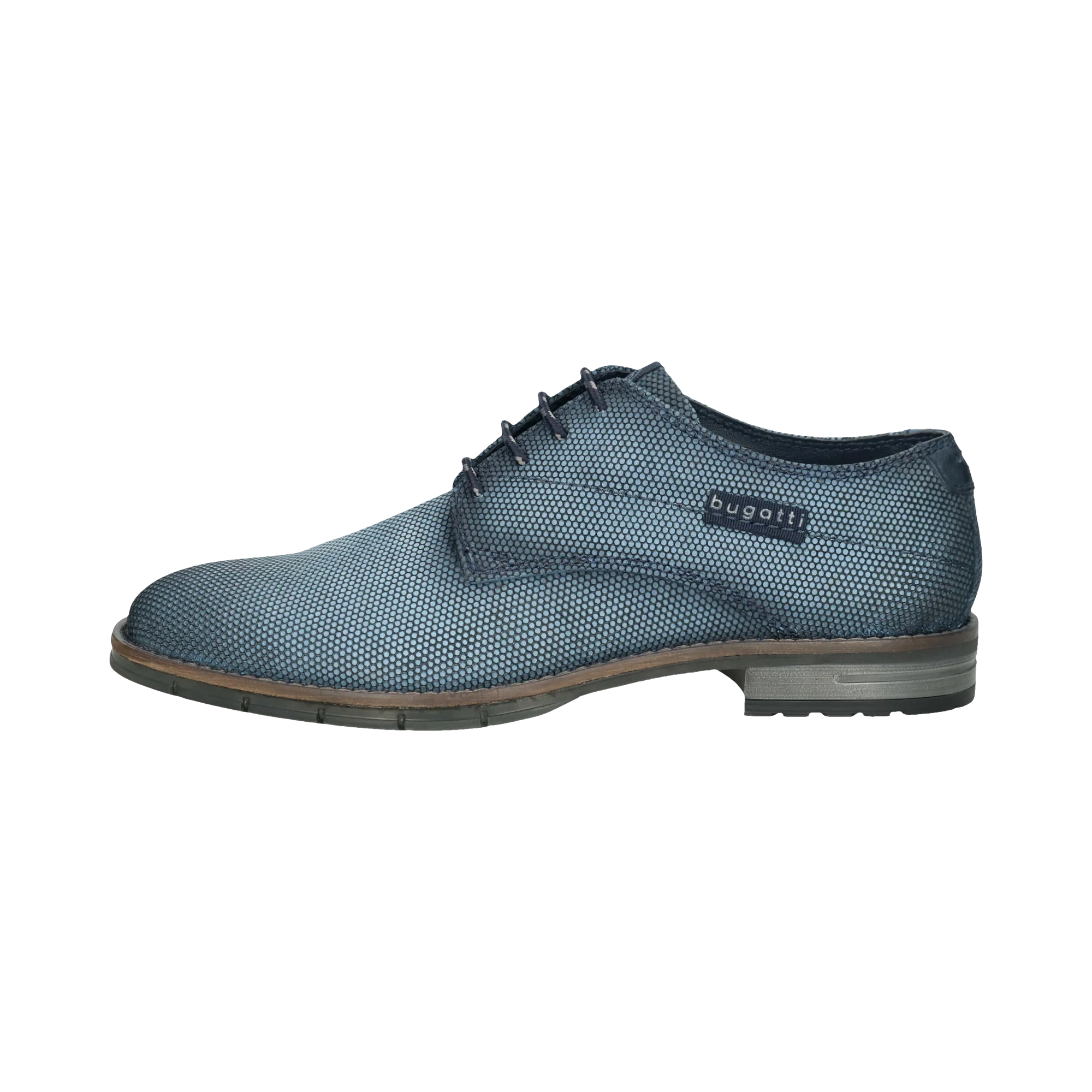 Leder Schnürer blau