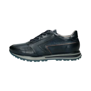Leder Sneaker dunkelblau