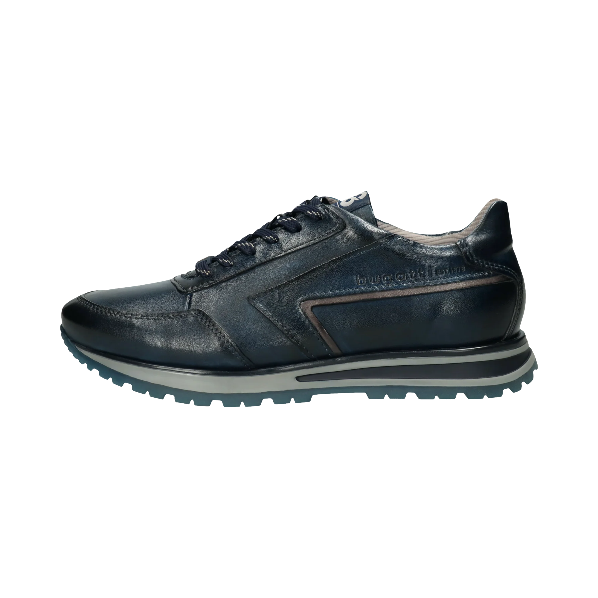 Leder Sneaker dunkelblau