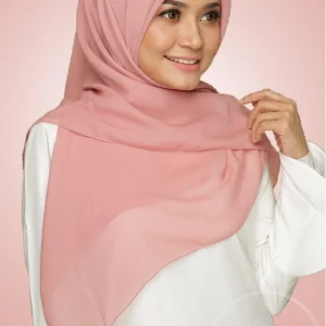 Hijab Mousseline Carré Riley DustyPink