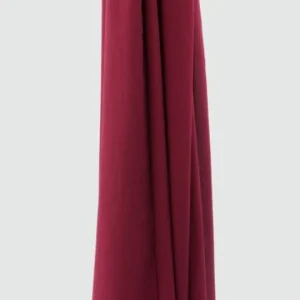 Hijab Mousseline Froissé Bordeaux