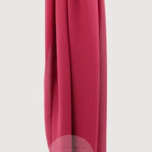 Hijab Mousseline Froissé Cranberry
