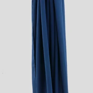 Hijab Mousseline Froissé SteelBlue