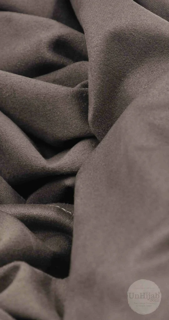 Hijab Saddlebrown Collection Daim – Image 5