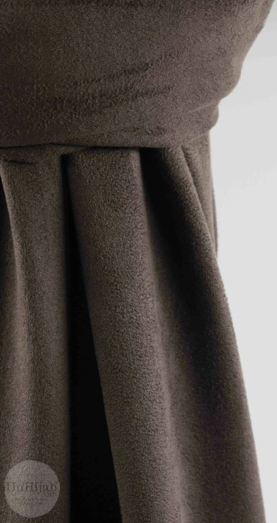 Hijab Saddlebrown Collection Daim – Image 4