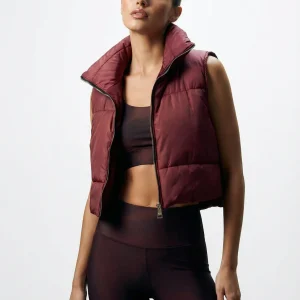 Doudoune sans manche Bordeaux