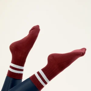 CHAUSSETTES HAUTES bordeaux