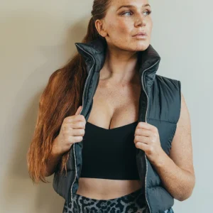 DOUDOUNE SANS MANCHE Noire