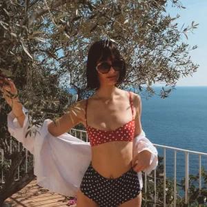 BAS DEUX PIÈCES RAVELLO Noir/pois blanc