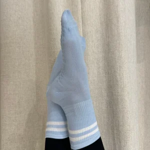 CHAUSSETTES HAUTES ANTI-DÉRAPANTES bleues ciel