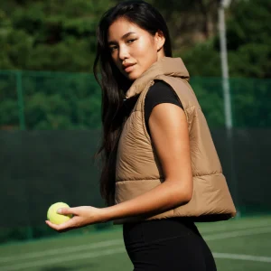 DOUDOUNE SANS MANCHE Camel