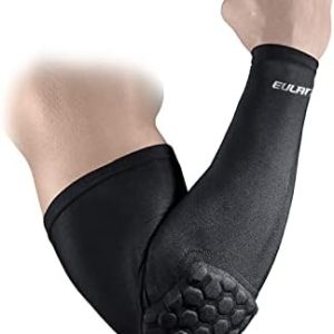 EULANT Coudière Volley, Manchette Bras Basket, 1 Pair Protection Coude pour Volley Basketball Football Handball Tennis Golf
