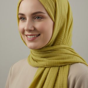 Hijab Froissé DarkSeaGreen Basic Collection