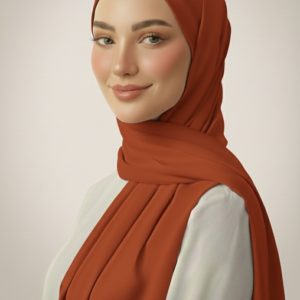 Hijab Soie de Medine Cinnamon