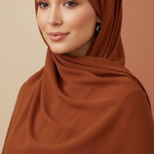 Hijab Mousseline Auburn Premium Collection