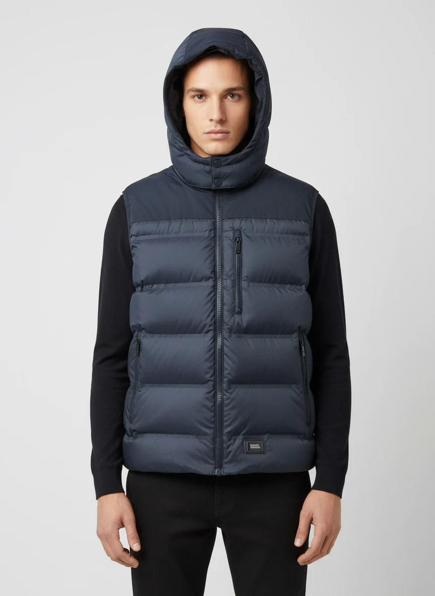 Doudoune sans manches ‘KARL LAGERFELD HOODED VEST