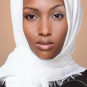 Hijab froissé Blanc Basic Collection