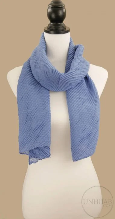 Hijab Plissé Bleu Collection Careena – Image 4