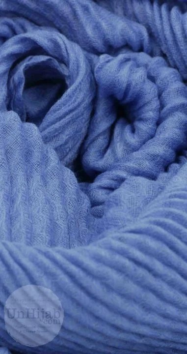 Hijab Plissé Bleu Collection Careena – Image 2