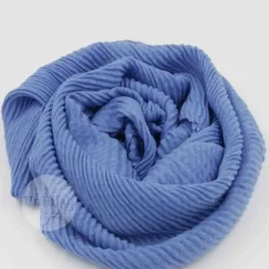 Hijab Plissé Bleu Collection Careena