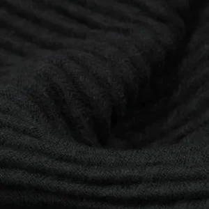 Hijab Plissé Noir Careena