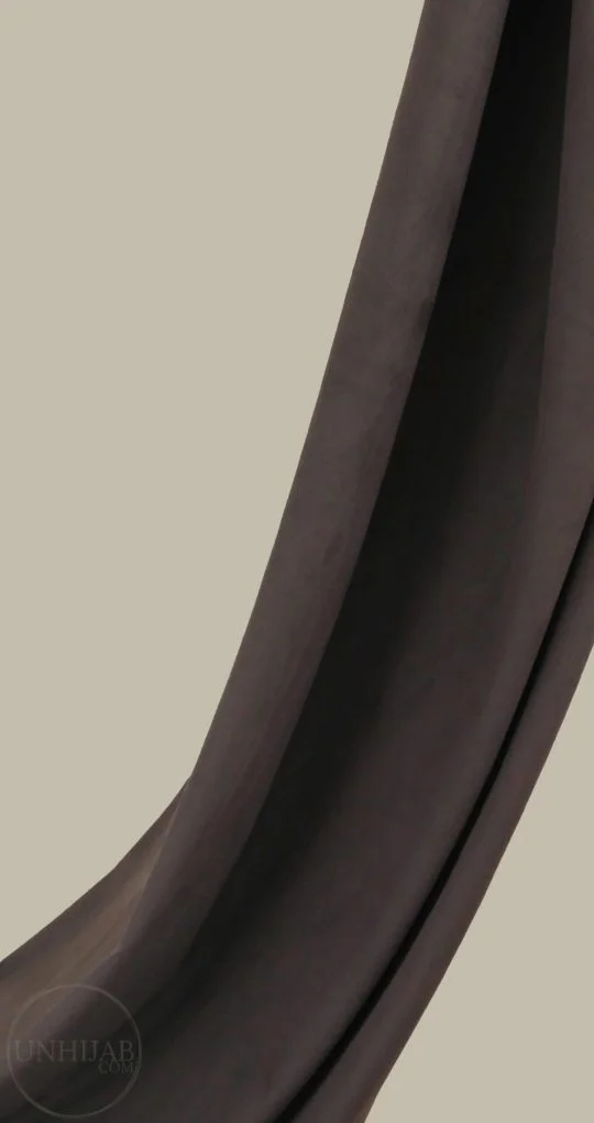 Hijab Saddlebrown Collection Daim – Image 2