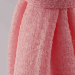 Hijab Froissé Rose Basic Collection