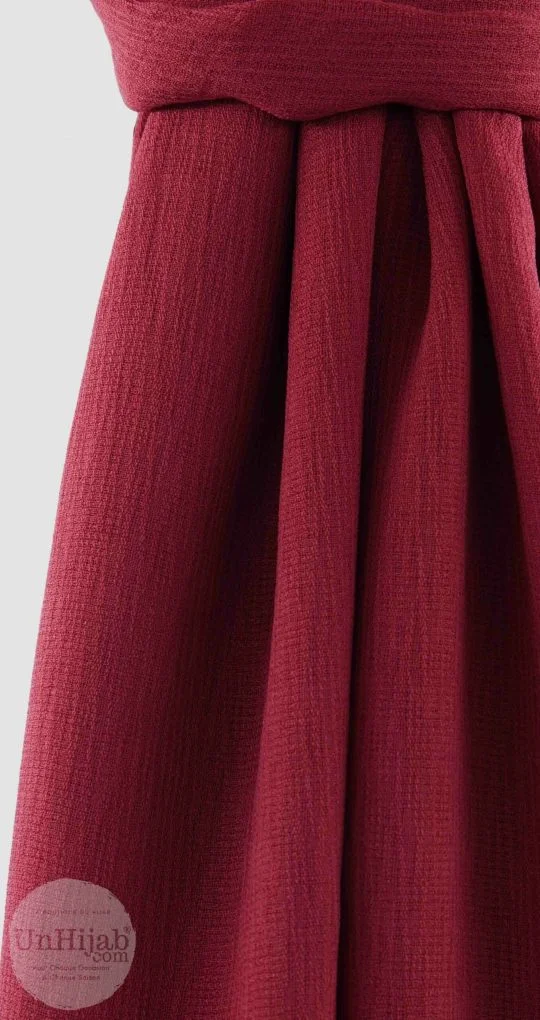 Crimson Mousseline Froissé – Image 3