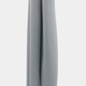 Silver Hijab Mousseline Froissé