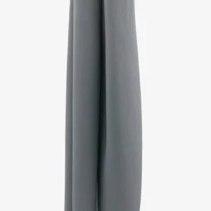 Gris Hijab Mousseline Froissé