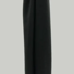 Noir Hijab Mousseline Froissé