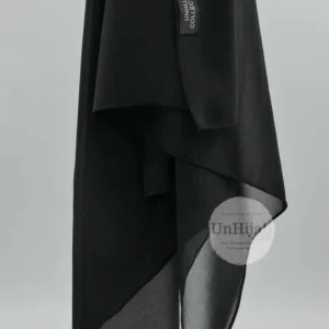 Hijab Mousseline Noir Premium Collection