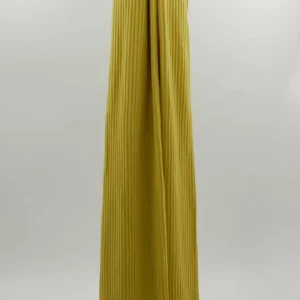 Premium Jersey Côtelé Jaune Moutarde