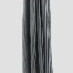 Hijab Mousseline Plissé Gris Wisteria Collection