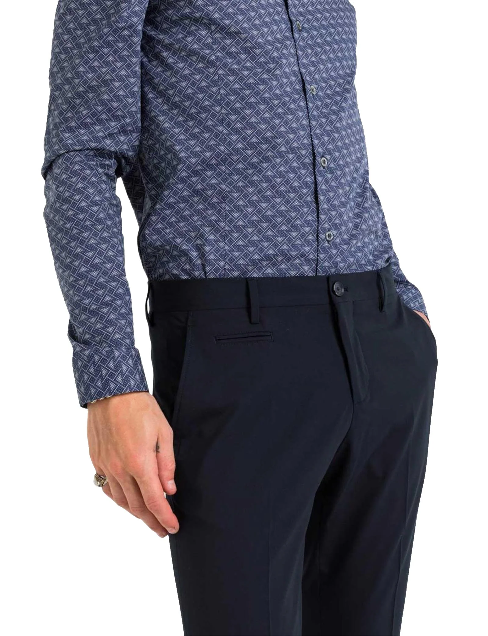 PANTALON PATRIZIA PEPE EN VISCOSE MÉLANGÉE STRETCH – Image 2