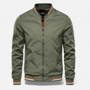 Laurior | Blouson Bomber Homme Coupe Slim Décontracté