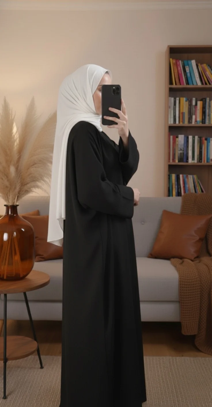 Abaya Papillon Noir – Image 2