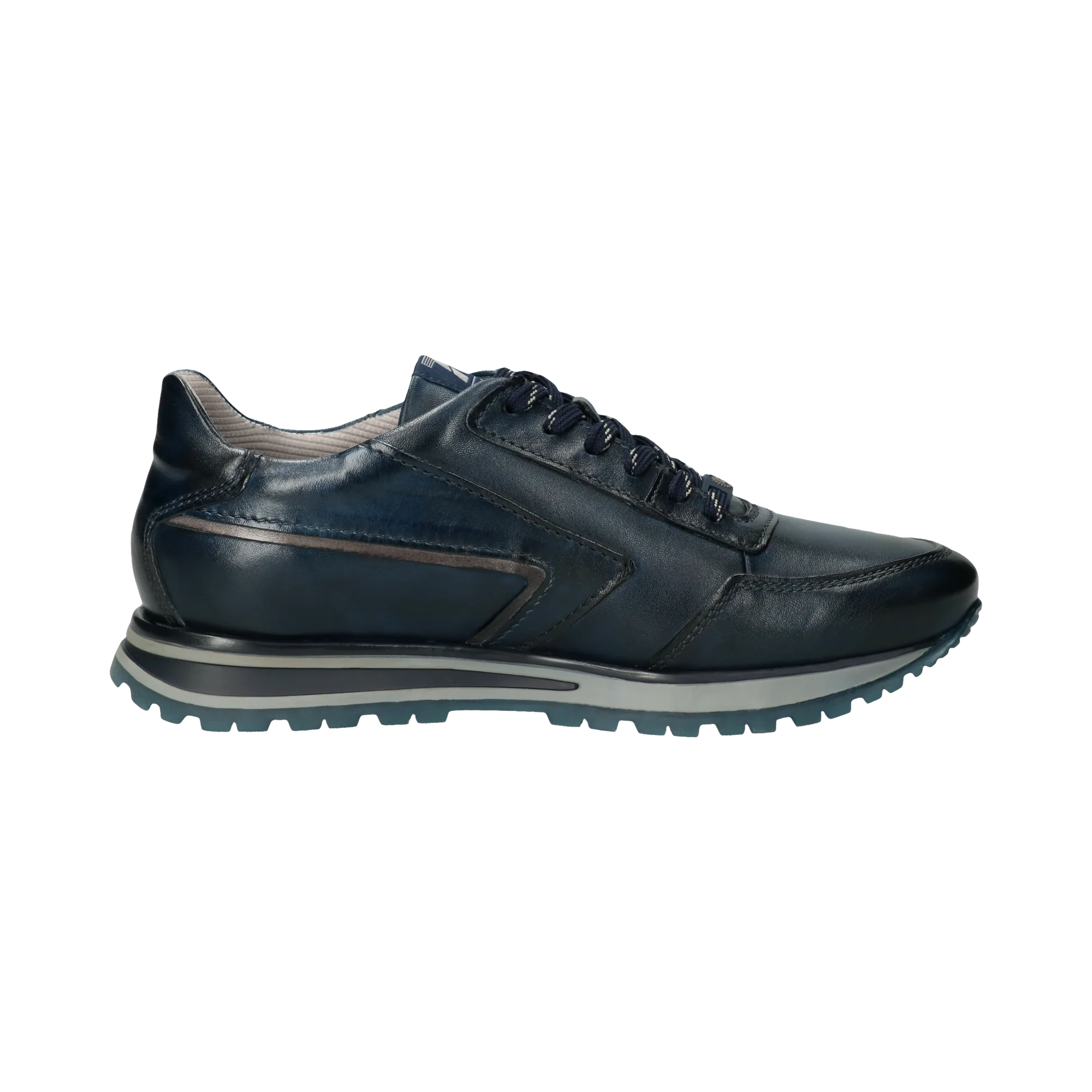 Leder Sneaker dunkelblau – Image 4