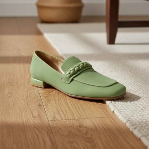 Ballerines Femme Confort en Daim - Chaussures Plates Souples à Bout Rond