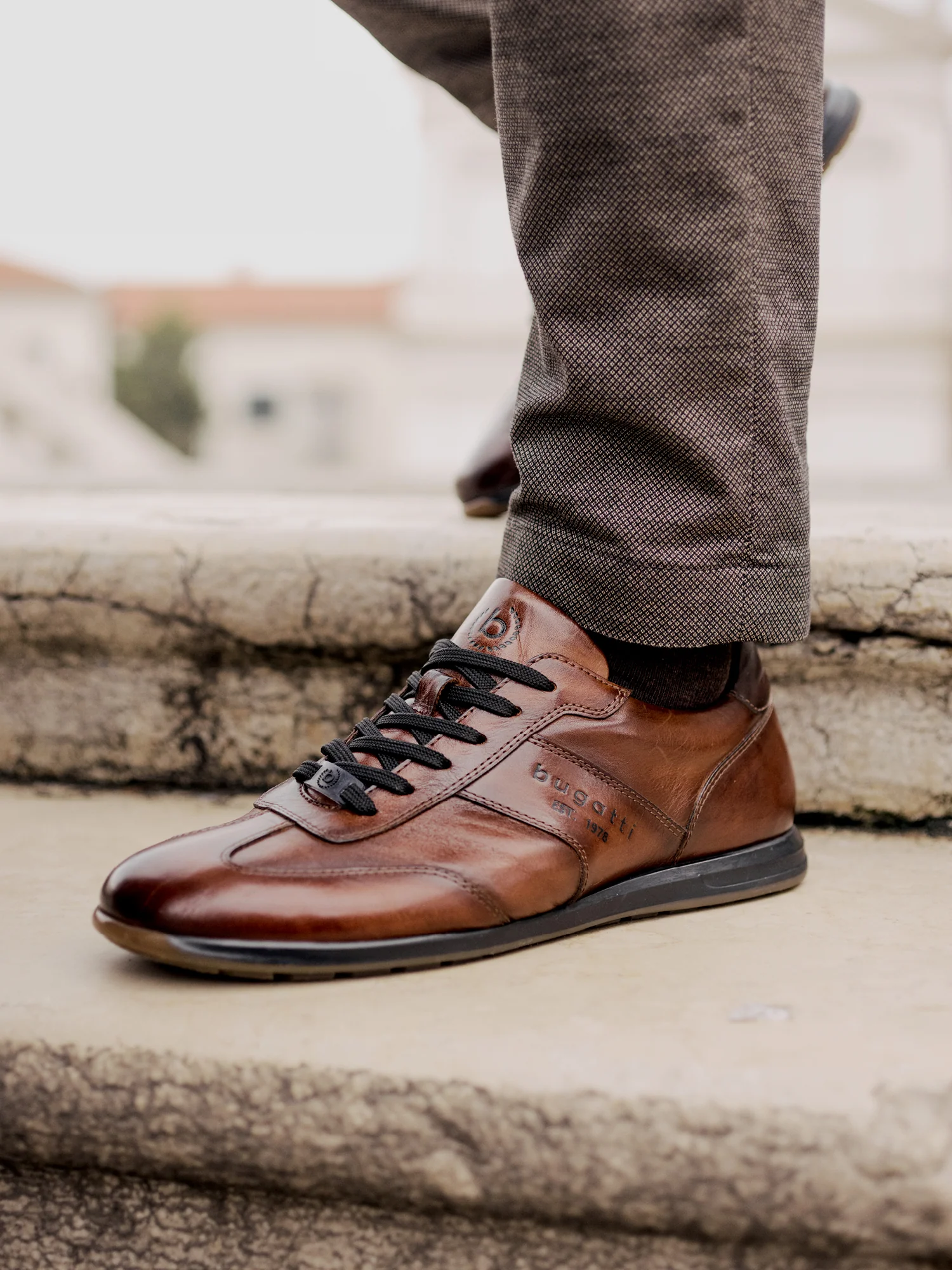 Leder Sneaker braun – Image 6