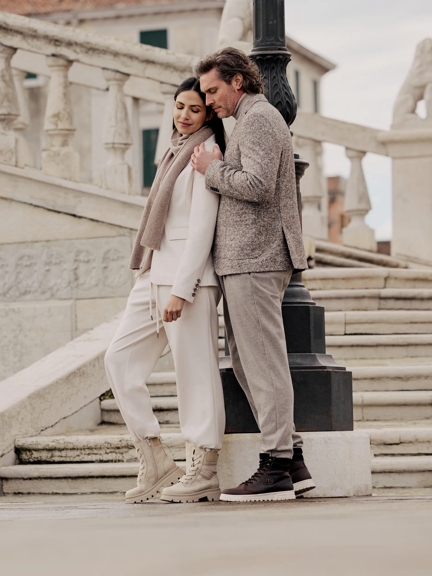 Leder Schnürstiefel dunkelbraun – Image 4