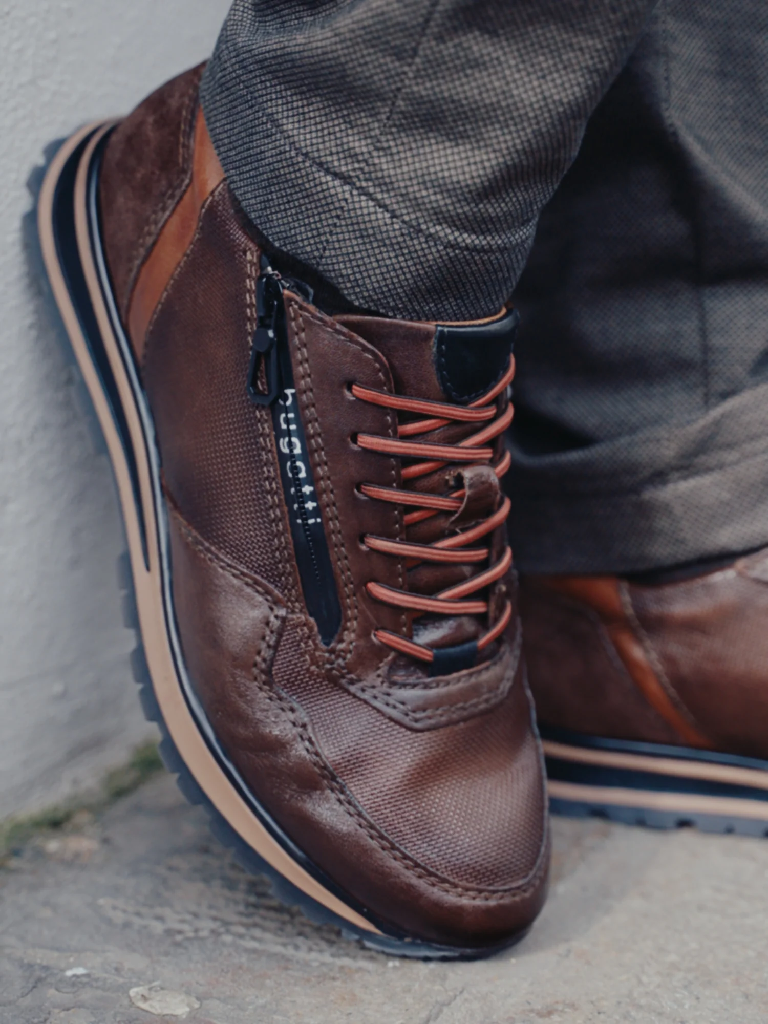 Leder Sneaker braun – Image 6