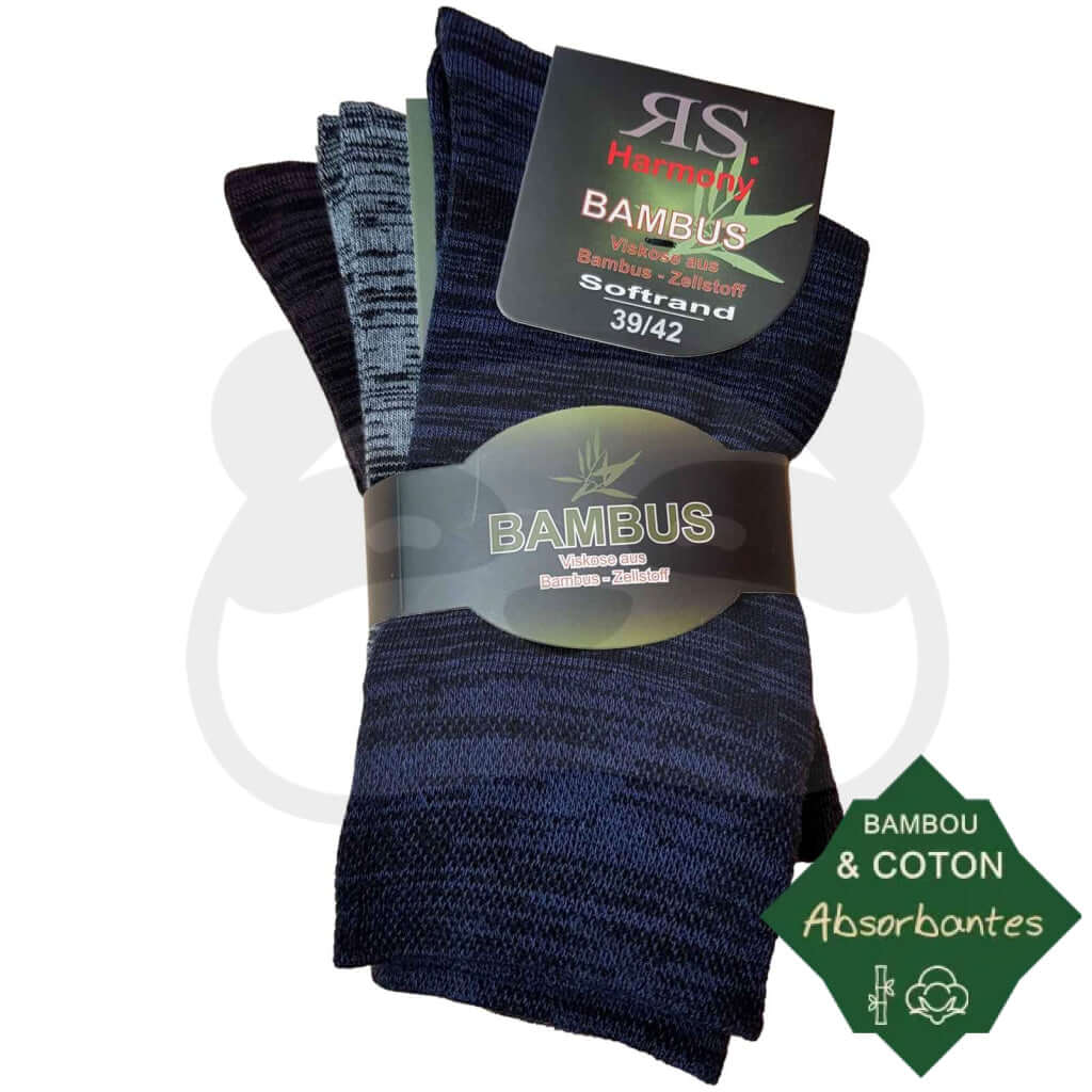 Chaussettes bambou coton fantaisie - 3 paires – Image 3