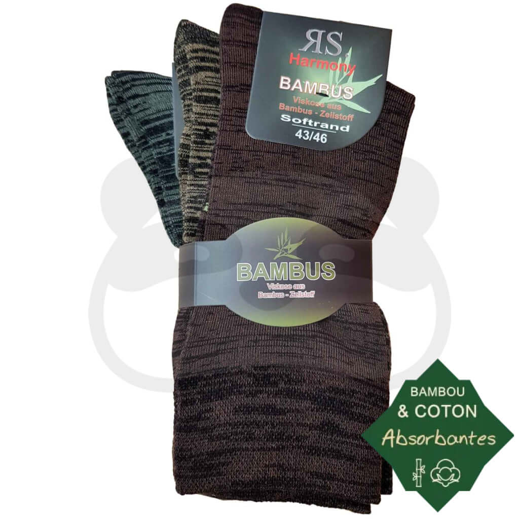 Chaussettes bambou coton fantaisie - 3 paires – Image 2