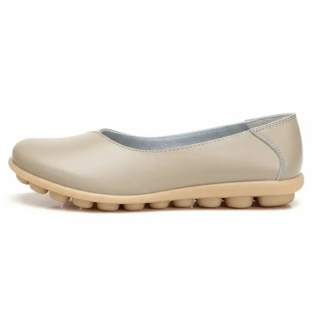 Chaussons Ballerines en Cuir pour Femme – Image 4