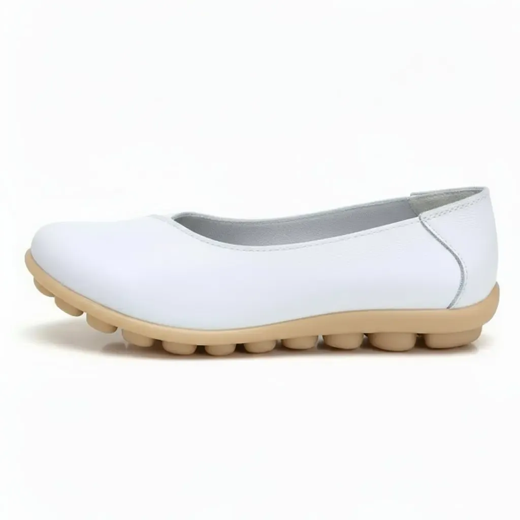 Chaussons Ballerines en Cuir pour Femme – Image 3