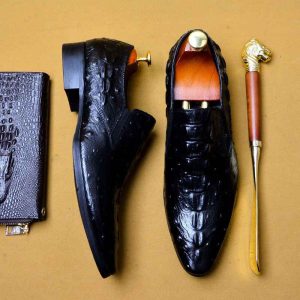 Chaussures Homme Cuir Crocodile - Mocassins Business Élégants