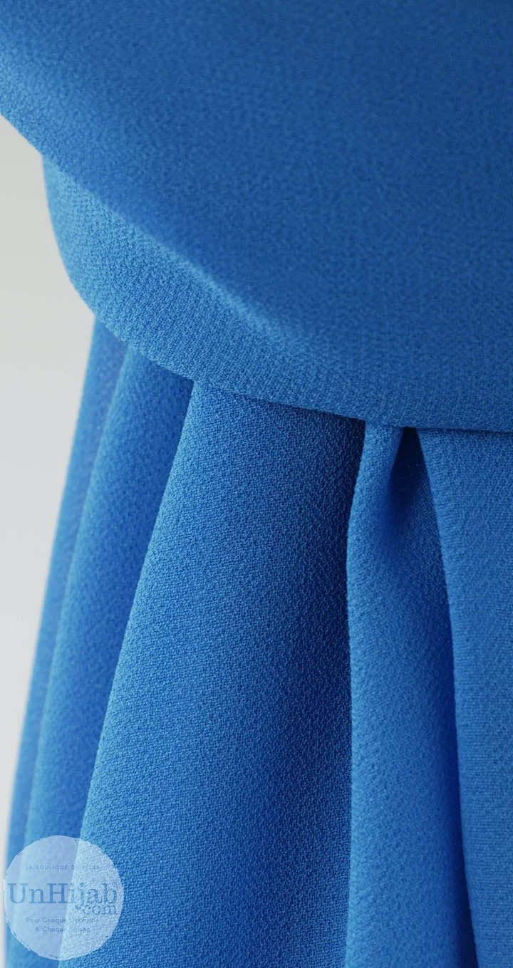 Hijab Mousseline RoyalBlue Premium Collection – Image 3