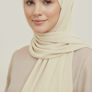 Hijab Mousseline Cornsilk Collection XL